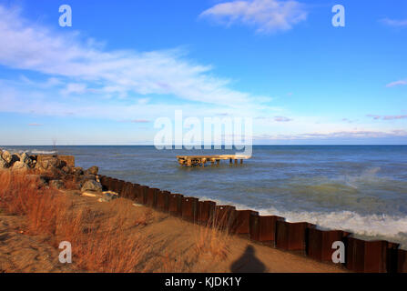 Gfp illinois beach state park lake shoreline landscape Stock Photo