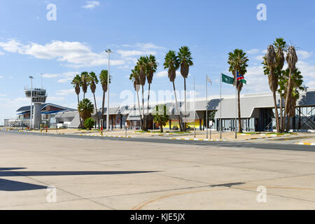 Windhoek, Namibia - May 25, 2015: Hosea Kutako International Airport in Windhoek, Namibia. Stock Photo