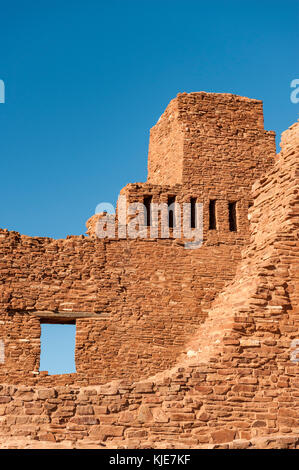 Mission San Gregorio de Abo ruins, Salinas Pueblo Missions National Monument, New Mexico, NM, United States of America, USA. Stock Photo