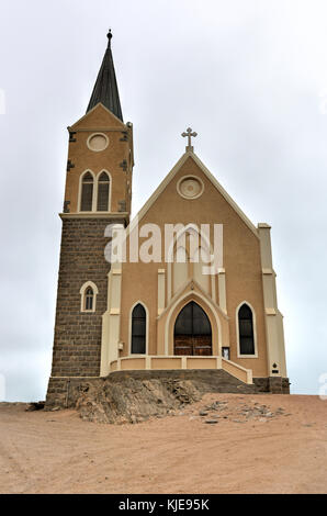 Felsenkirche, an old German church in Luderitz, Namibia Stock Photo