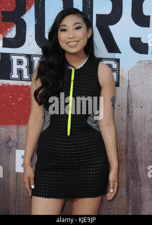 WESTWOOD, CA - MAY 16: Awkwafina Nora Lum arrives at the premiere of Universal Pictures' 'Neighbors 2: Sorority Rising' at the Regency Village Theatre on May 16, 2016 in Westwood, California.    People:  Awkwafina Nora Lum Stock Photo