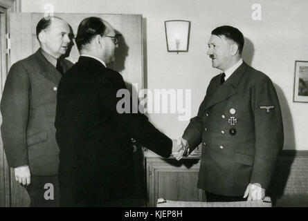 Subhas Chandra Bose meeting Adolf Hitler Stock Photo