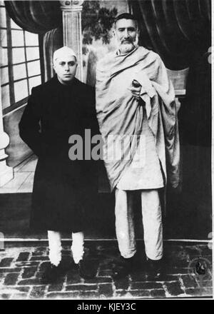 Jawaharlal Nehru with Abdul Ghaffar Khan Stock Photo