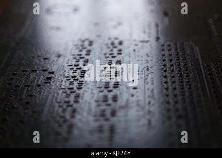 Close up of electronic circuit board. Stock Photo