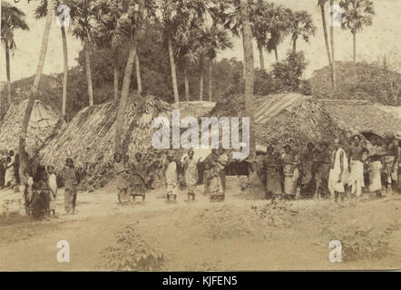 Somewhere in South India; a photo from c. the 1870's Stock Photo