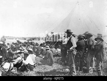 David Laird explaining Treaty 8 Fort Vermilion 1899   NA 949 34 Stock Photo