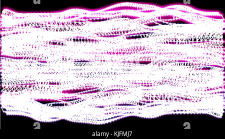 Beaded light branches garlands shining with different colors, the festive decoration elements. Abstract futuristic vector background. ESP 2D illustration. Stock Vector
