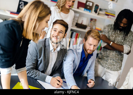 Team of creative people and designers in office Stock Photo