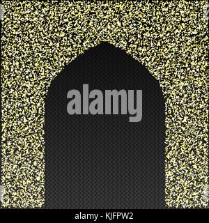Golden Gate of the Mosque on a transparent background Vector Stock Vector