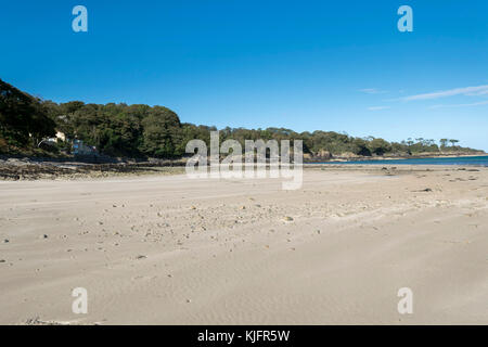 Portobello beach at Dulas Bay or Traeth Dulas near City Dulas on Anglesey North Wales Stock Photo