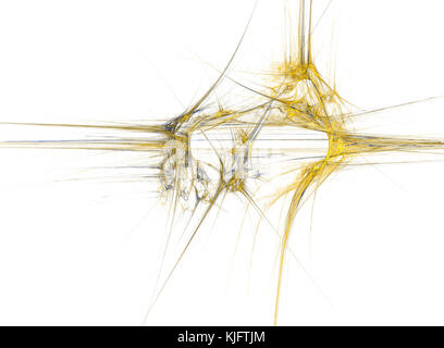 Fractal element. High speed information highway isolated on white. Network. Stock Photo