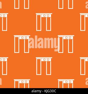 Security gate at airport pattern seamless Stock Vector