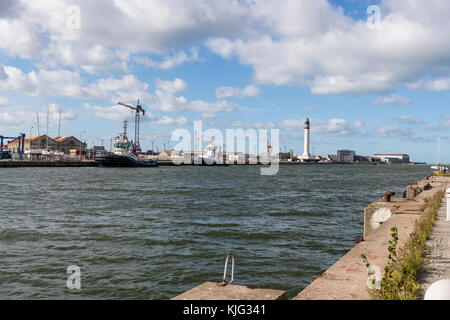 Industrial zone of the Grand Port Maritime of Dunkirk, France Stock Photo