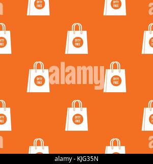 Duty free shopping bag pattern seamless Stock Vector