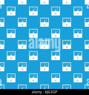 Counter pattern seamless blue Stock Vector