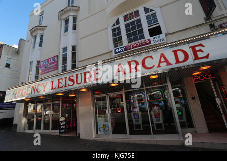 Regency Leisure Arcade West Street Brighton Stock Photo