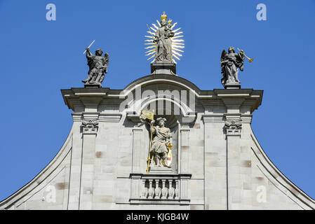 Detail of Einsiedeln abbey on Switzerland Stock Photo