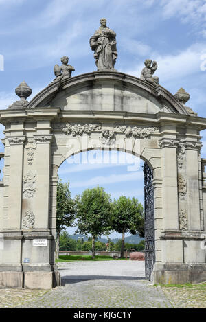 Detail of Einsiedeln abbey on Switzerland Stock Photo