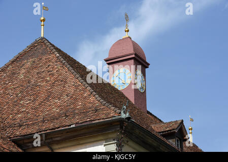 Detail of Einsiedeln abbey on Switzerland Stock Photo