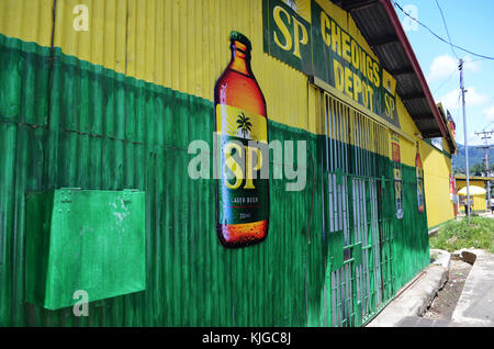 Liquor shop retailer taken in Alotau Papua New Guinea PNG Stock Photo