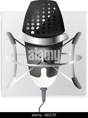 studio microphone icon Stock Vector