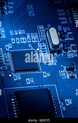 Circuit board background Stock Photo