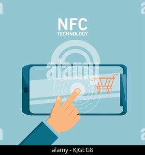 NFC payment design concept Stock Vector