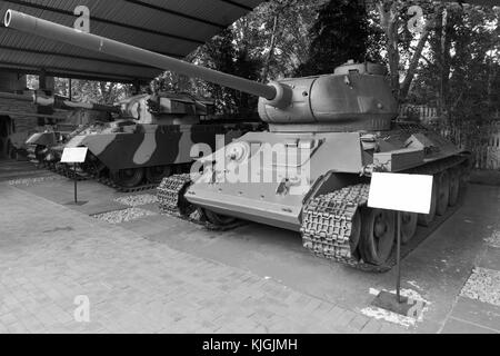 Johannesburg, South Africa - December 9, 2012: Tank in the South African National Museum of Military History in Johannesburg. Stock Photo