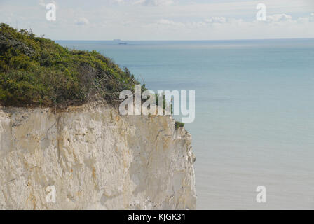 Close-up of the white chalk cliffs of Dover, United Kingdom Stock Photo