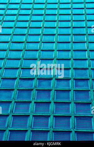 blue abstract pattern of glass Stock Photo