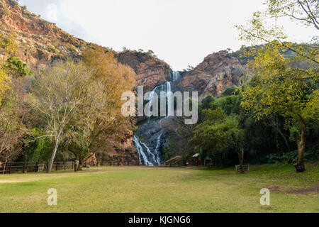 Waterfall in Walter Sisulu National Botanical Garden in Roodepoort near Johannesburg. Stock Photo