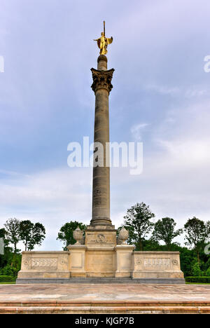 Bronx Victory Memorial in Pelham Bay Park commemorating 947 soldiers from the Bronx who gave their lives in service during World War I. Stock Photo