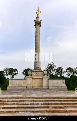 Bronx Victory Memorial in Pelham Bay Park commemorating 947 soldiers from the Bronx who gave their lives in service during World War I. Stock Photo