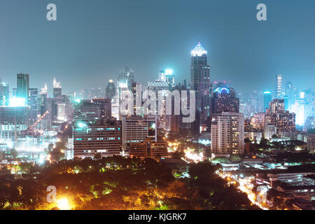 Panorama view of Bangkok city at nighttime Stock Photo - Alamy