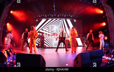 Norfolk, VIRGINIA, USA. 25th Nov, 2017. XSCAPE brings THE GREAT XSCAPE TOUR to the CONSTANT CENTER at OLD DOMINION UNIVERSITY in NORFOLK, VIRGINIA on 24 NOVEMBER 2017. Credit: Jeff Moore/ZUMA Wire/Alamy Live News Stock Photo