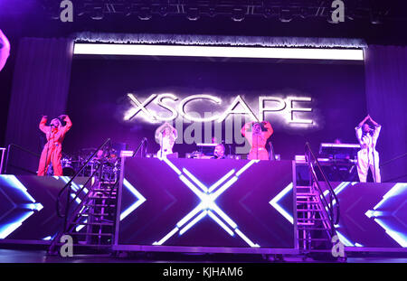 Norfolk, VIRGINIA, USA. 25th Nov, 2017. XSCAPE brings THE GREAT XSCAPE TOUR to the CONSTANT CENTER at OLD DOMINION UNIVERSITY in NORFOLK, VIRGINIA on 24 NOVEMBER 2017. Credit: Jeff Moore/ZUMA Wire/Alamy Live News Stock Photo