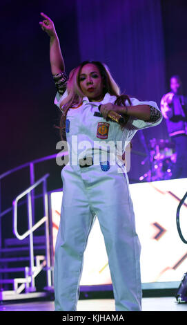 Norfolk, VIRGINIA, USA. 24th Nov, 2017. XSCAPE brings THE GREAT XSCAPE TOUR to the CONSTANT CENTER at OLD DOMINION UNIVERSITY in NORFOLK, VIRGINIA on 24 NOVEMBER 2017. Credit: Jeff Moore/ZUMA Wire/Alamy Live News Stock Photo