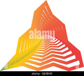 triangle stripes mountain logo vector Stock Vector Image & Art - Alamy