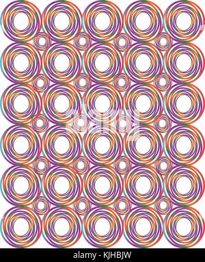 Colourful abstract gradient circle pattern background Stock Vector