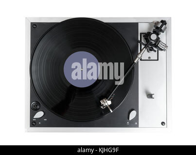 High quality vinyl record deck and tone arm Stock Photo