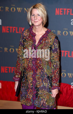 Photo Must Be Credited ©Alpha Press 079965 21/11/2017 Suzanne Mackie  The Crown Season 2 Premiere at Odeon Leicester Square London Stock Photo