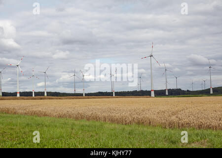 Windmills in the Region of Rhineland-Palatinate (Rheinland-Pfalz) in Germany