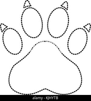 Paw print symbol Stock Vector