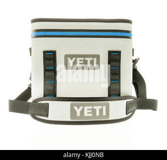 Winneconne, WI - 22 November 2017:  A Yeti hopper flip cooler on an on an isolated background. Stock Photo