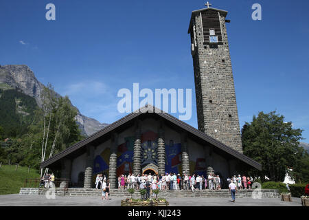 Notre-Dame de Toute Grace du Plateau d'Assy (Our Lady Full of Grace of the Plateau d'Assy).  France. Stock Photo