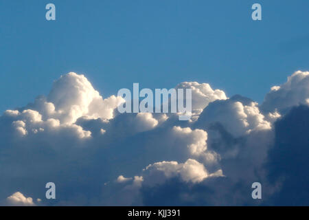 Dramatic clouds in the sky during sunset.  Kenya. Stock Photo