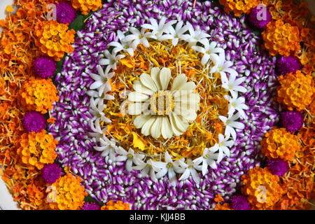 Flower arrangement. Battambang.  Cambodia. Stock Photo