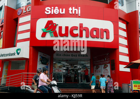 Auchan supermarket.  Ho Chi Minh City. Vietnam. Stock Photo