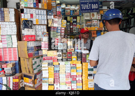 chi city tobacco Cigarettes and Tobacco for sale. Ho Chi Minh City. Vietnam. | usage  worldwide Stock Photo