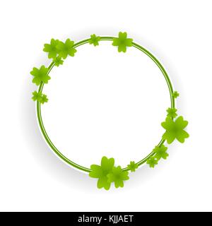Green clover Saint Patrick ireland Stock Vector
